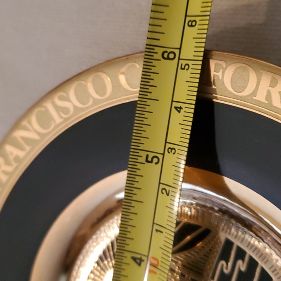 VINTAGE 24k GOLD PLATE DECORATIVE PLATE. - Picture 5 of 6